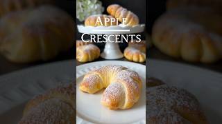 Apple Crescents Recipe 🍎🤍 in the Description [upl. by Enilrek]