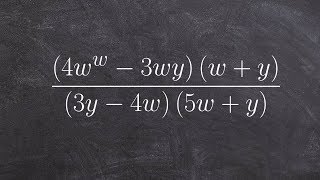 Simplify a rational expression [upl. by Econah]