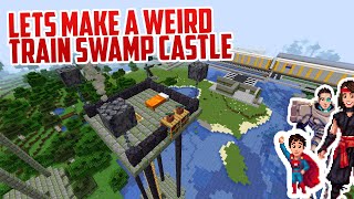 Minecraft We Find A Swamp withTRAINS New Home [upl. by Furgeson224]