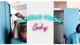 Godrej Almirah fixing installing almirah installationytshorts trending viralvideo [upl. by Hattie]