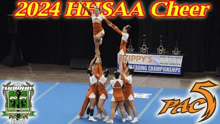 2024 HHSAA Cheer Comp  PAC5 Unedited 4K [upl. by Range602]