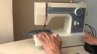 Sewing machine Швейная машина Necchi 559 3 test джинс шифон кожа [upl. by Niamert]