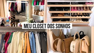 ORGANIZANDO MEU CLOSET  TOUR COMPLETO [upl. by Joan]