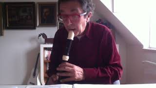 a new alto recorder by Zen On with Telemann Fantasia 10 in a moll [upl. by Treboh991]