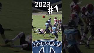 Göteborg Marvels vs Carlstad Crusaders Highlight football sports [upl. by Ellecrad]