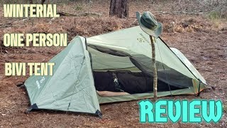 Winterial One Person Bivi Tent Review [upl. by Yecam]