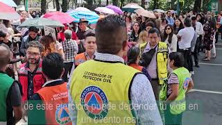 Simulacro Nacional 2024 en el PJCDMX [upl. by Gavan]