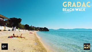 Breathtaking Beauty of Gradac Coastline  Makarska Croatia 4K Makarska Riviera Walking Tour 2023 [upl. by Ynnatirb47]