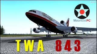 Falsa advertencia  TWA 843 Reconstrucción [upl. by Rondon]