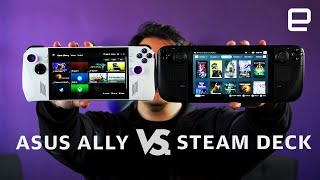 ASUS ROG Ally vs the Steam Deck Which handheld gaming PC is right for you [upl. by Nollahp]