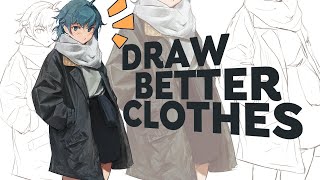 HOW I DRAW CLOTHES  PAINTING GUIDE [upl. by Ahsinoj]