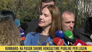 Ligji për zonat e mbrojturaquotKa pasur konsultime publike”Kumbaro Disa ‘linja të kuqe’ sdo preken [upl. by Annavas]