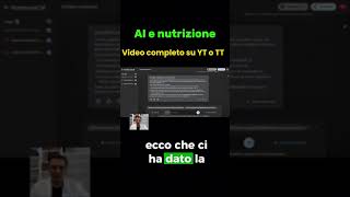 AI per consigli nutrizionali perte science notebooklm [upl. by Carvey122]