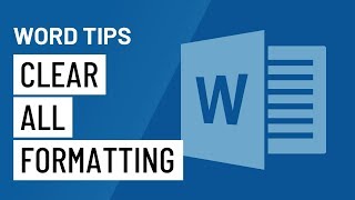 Word Quick Tip Clear All Formatting [upl. by Seilenna119]