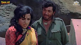 Gabbar Singh Kidnapped Hema Malini And Dharmendra  Sholay Hindi Movie Scene [upl. by Alfreda460]