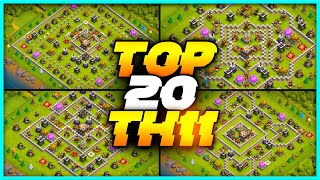 New Best Th11 base link WarFarming Base Top20 With Link in Clash of Clans  best th 11 defense [upl. by Leatrice]