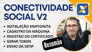 Envio da SEFIP  NOVA CONECTIVIDADE SOCIAL ICP V2 Configuração  passo a passo [upl. by Dorie]