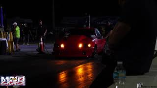 Foxbody Mustang Runs 4109 at 18498mph 8th Mile [upl. by Enahc521]