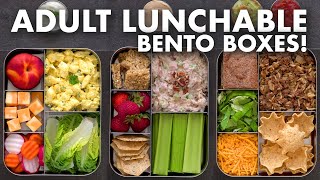 Bento Box Lunch Ideas for Work amp School – Adult LUNCHABLES [upl. by Aicital651]