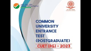 CUET PG Notification 2023 Syllabus Paper Pattern Previous Year Question Paper Msc Chemistry [upl. by Kcirddehs270]