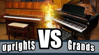 Upright pianos versus Grand pianos  Uprights Vs Grands [upl. by Harbot450]