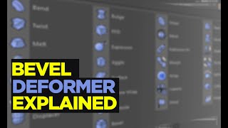 Cinema 4d Bevel deformer Explained [upl. by Akamahs969]