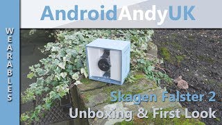 Skagen Falster 2 Wear OS Smartwatch Unboxing and First Look [upl. by Maurili]