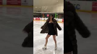 ICE SKATING IN SABLE FUR COAT [upl. by Mukerji]