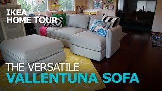 Smart and Durable VALLENTUNA Sectional Sofa  IKEA Home Tour [upl. by Iramo]