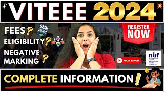 BTech VITEEE 2024 exam date VIT Engineering Entrance Exam 2024 BTech2024 VIT BtechAdmission BE [upl. by Notnyw]