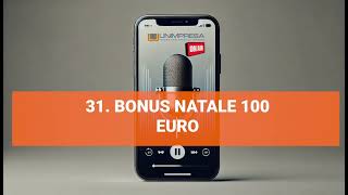 Bonus Natale 100 euro  Podcast Unimpresa  p31  14102024 [upl. by Bratton]