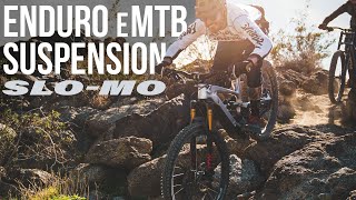 eMTB Suspension SloMo  Enduro Bikes  The Loam Wolf [upl. by Sallad]