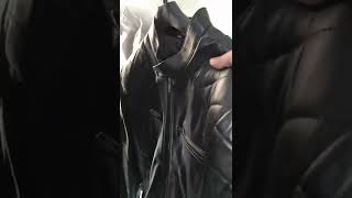 Detail Review of our Mens Black Leather Jacket  Cafe Racer Jacket  FJackets [upl. by Kenneth]