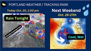 Portland Weather Rainy Sunday Evening Chilly Nights Coming [upl. by Eldorado385]