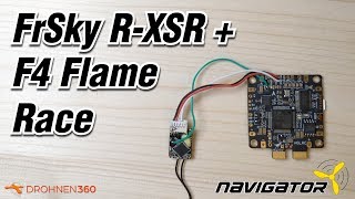 Kurze Anleitung wie der RX FrSky RXSR Empfänger mit dem FC Flugregler F4 Flame zu verbinden ist [upl. by Ellivnarg]