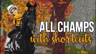 Star Stable  All Championships with shortcuts [upl. by Aneelas399]