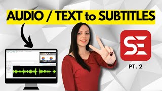 Create an SRT file from an AUDIO or TEXT file  SUBTITLE EDIT [upl. by Reifel849]