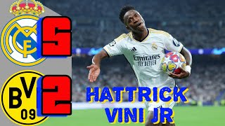 Real Madrid 52 Borussia Dortmund  Crazy COMEBACK Los Blancos UCL 2024 Goals Highlights [upl. by Camarata731]