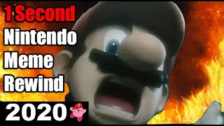 1 Second Nintendo Meme Rewind 2020 [upl. by Norita736]