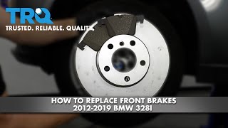 How To Replace Front Brakes 20122019 BMW 328I [upl. by Lolanthe557]