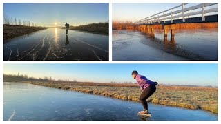 Schaatsen op natuurijs [upl. by Gemina]