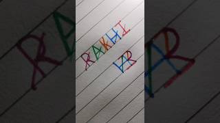 RAKHI name logo shorts art artist trending [upl. by Sitrik]