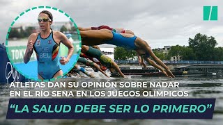 Varios atletas dan su opinión sobre tener que nadar en el río Sena en los Juegos Olímpicos [upl. by Montford]