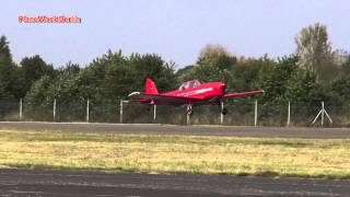 De Havilland DHC1 Chipmunk Landing BerlinGatow [upl. by Pansir17]