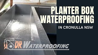 Planter box waterproofing with polyurethane membrane [upl. by Oleusnoc]