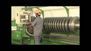 steam turbine rotor machining [upl. by Yllod584]