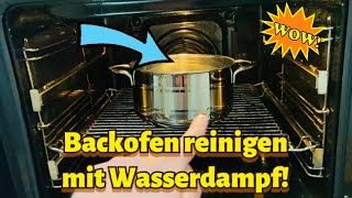 SO reinigst du einen stark verschmutzten BACKOFEN Backofen wie von selbst reinigen mit Hausmitteln [upl. by Ymer890]