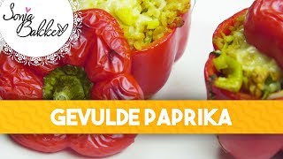 GEVULDE PAPRIKA  Sonja Bakker recept [upl. by Vonny]