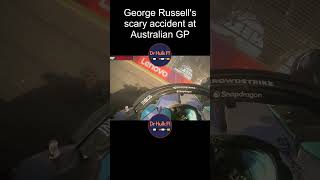 Terrifying crash of George Russell in Australia GP f1crash [upl. by Yendyc]