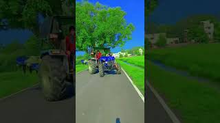 Tractor lover powertrac Euro 50 Next 4WD farming viral video tractor kisan [upl. by Hedwiga]